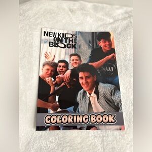 Vintage New Kids On the Block Coloring Book
